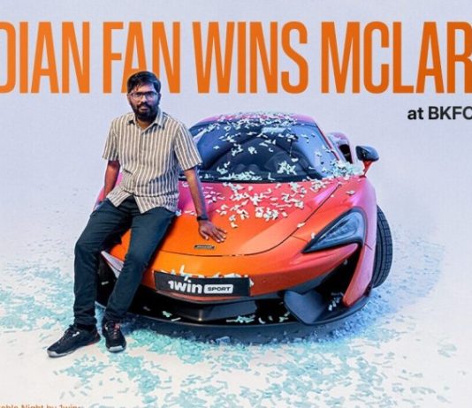 An Unforgettable Night by 1win: Indian Fan Wins McLaren at BKFC Dubai 1win